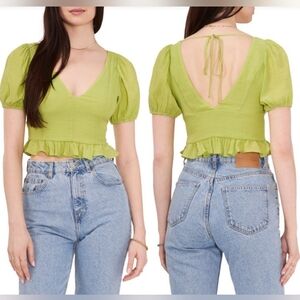 1.STATE Open Back Crop Top SIZE 14